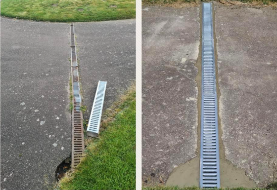 Drain Repair, Before and after